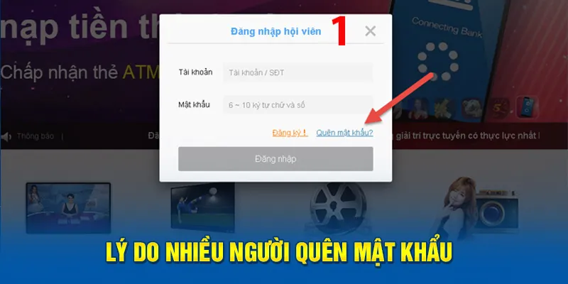 Lý do nhiều người quên mật khẩu Kubet 